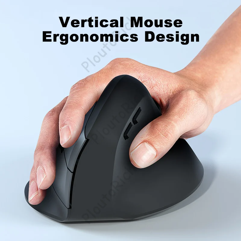 

Wireless Vertical Mouse Mute Button DPI Adjustable Button Ergonomics Design Office Use Wireless 2.4G Battery Mause Mute Key Mice