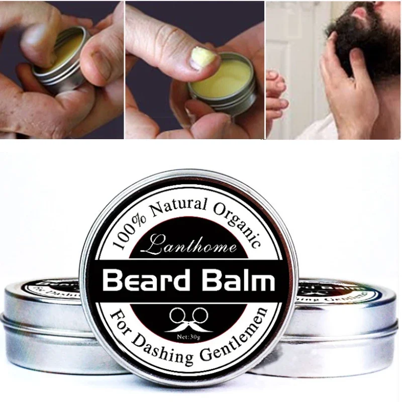 

New Natural Professional Beard Conditioner Beard Balm For Beard Growth And Organic Moustache Wax For Men BeardSmooth Styling