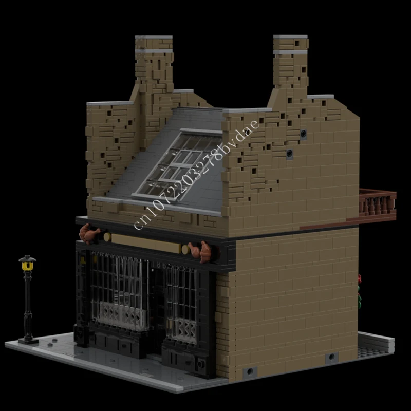 2327PCS Modulaire Vleespastei/Kapper MOC Creatieve street view Model Bouwsteen Architectuur DIY Onderwijs Assemblage Model speelgoed