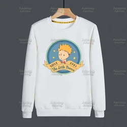 Little Prince Graphic Earth Space Harajuku Kawaii Hoodies Sweatshirts Men Women White Color Autumn Winter Hoodie Male Casual Top