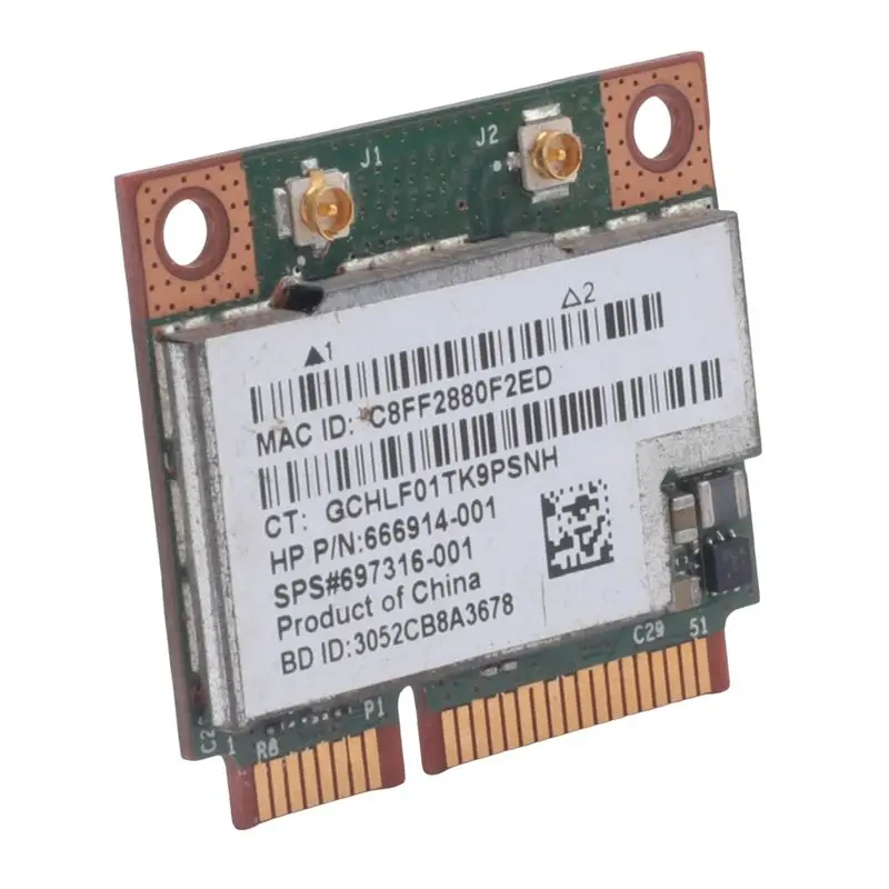 A01E-Dual Band BCM943228HMB 802.11A/B/G/N 300Mbps Wifi Wireless Card Bluetooth 4.0 Half MINI Pci-E Notebook Wlan 2.4Ghz 5Ghz