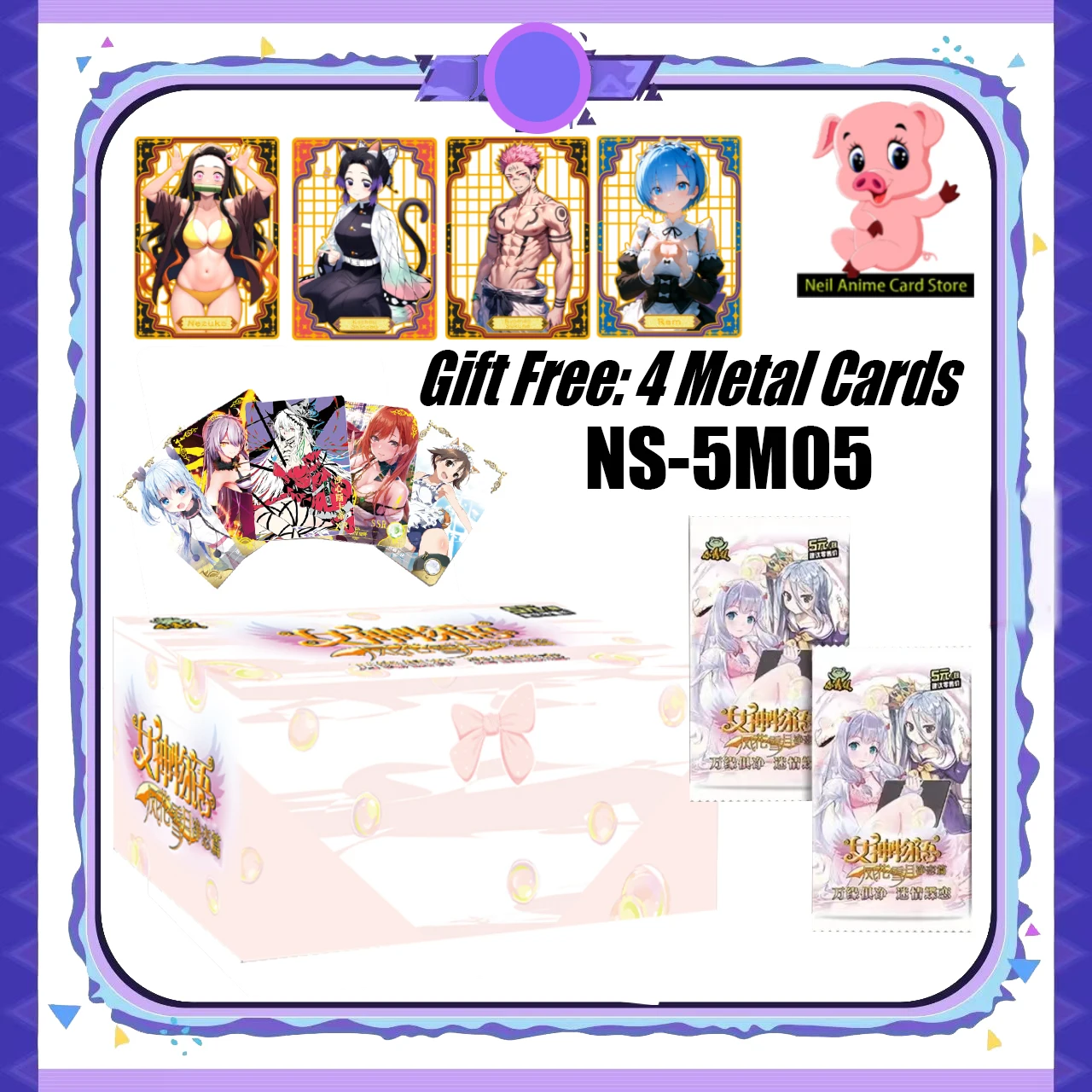 

Коллекция карт Goddess Story N5-5M05, коробка-бустер, фигурки аниме для девочек, игровые карты, детские настольные игрушки для семьи, подарок на день рождения