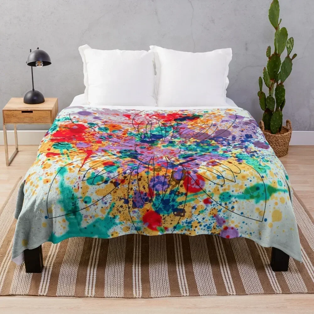 ABCDE Throw Blanket Cozy Microfiber Throw Blanket for Home Bedroom