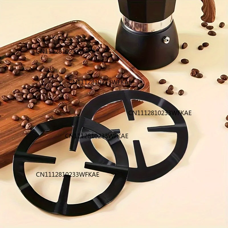 1pcs Cast Iron Gas Stove Cooker Plate, Coffee Moka Pot Stand, Durable Reducer Ring Holder, Kitchen Accessory