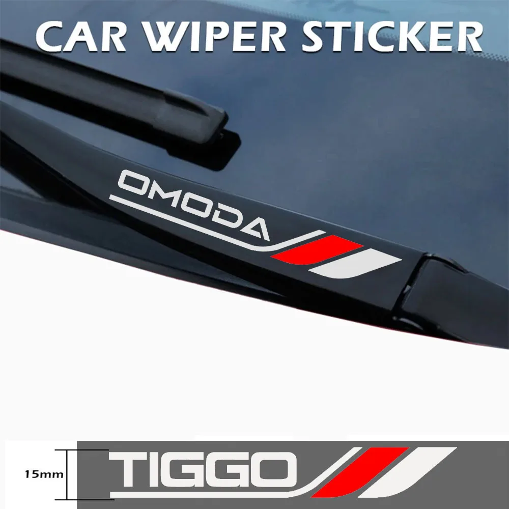 

4Pcs Reflective Window Wiper Sticker Auto Decor Accessories For Chery Jetour T1 T2 TIGGO OMODA EXEED