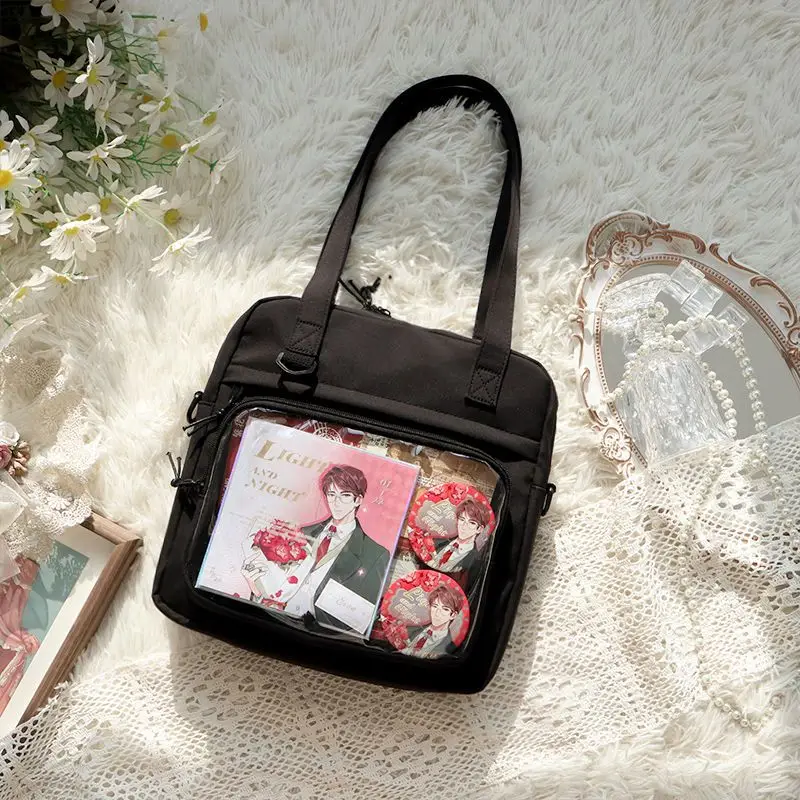 HAEX Harajuku Frauen Ita Taschen Mode Japanischen Stil Lolita Crossbody Schulter Bolso Mujer Casual Nylon Große Kapazität Tote Taschen