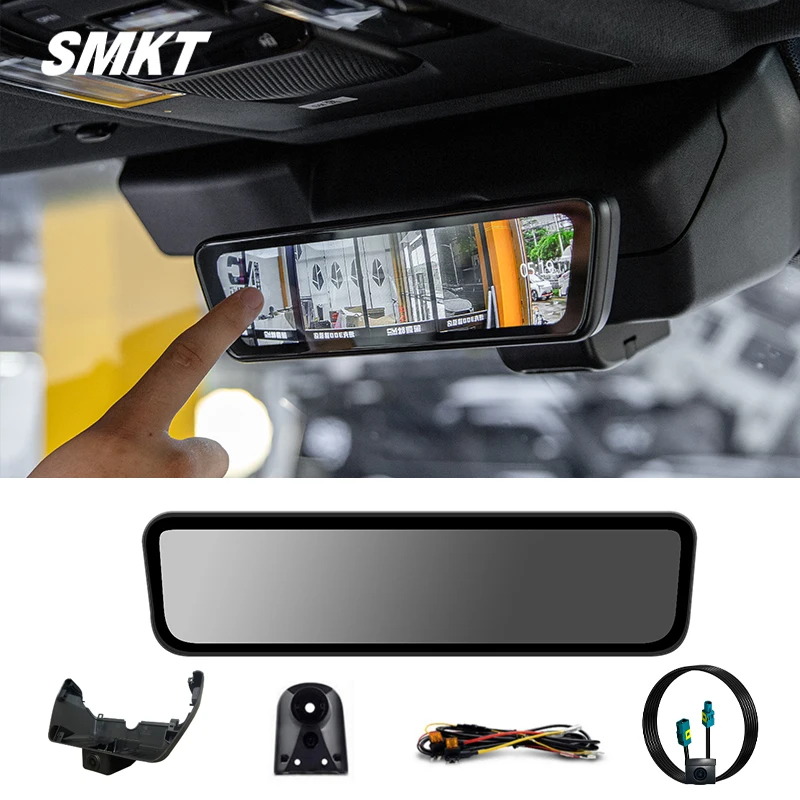 For Toyota Prado LC250 Land Cruiser 2025 WIFI Stream RearView Mirror Dashcam Camera Drive Recorder High definition Dual camera