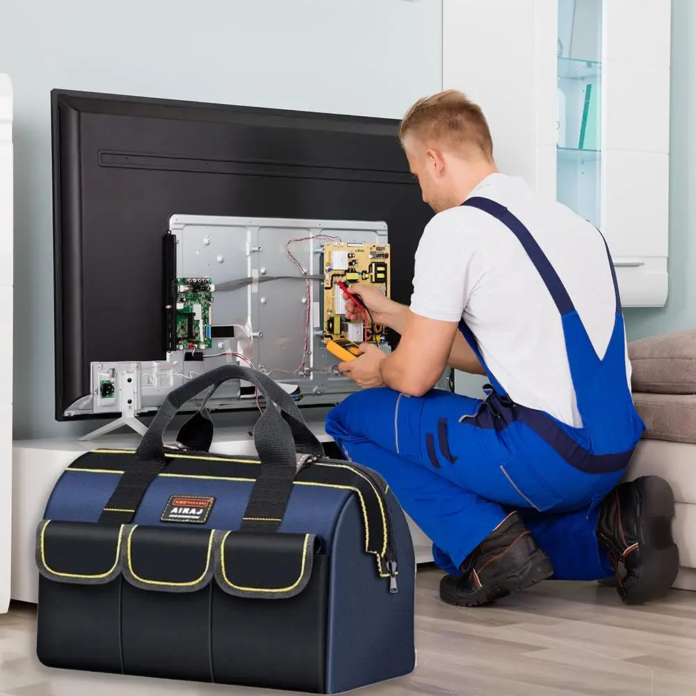 13/16/18 بوصة مجموعة أدوات الكهربائي للكهربائي صيانة محددة المحمولة سماكة قماش متعددة جيب المنظم حقيبة #2