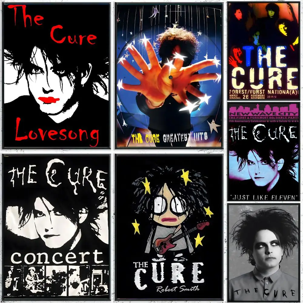 The Cure Rock Band Decor Poster HD Waterproof Wall Decal for Study, Living Room & Garage, DIY Great Gift for Fans