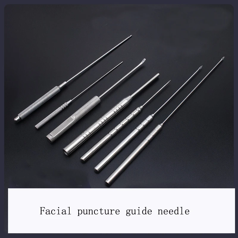 Facial guide needle puncture guide needle tissue drawing carving large V buried needle threading needle