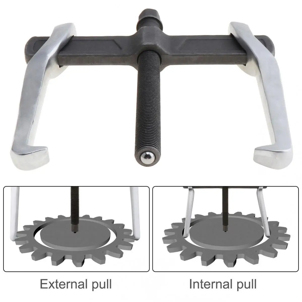 O dispositivo de levantamento separado do extrator, 2 garras a maxila, ferramentas do reparo do carro, rolamento interno, extrator da engrenagem, reforça, 6 ", 8"