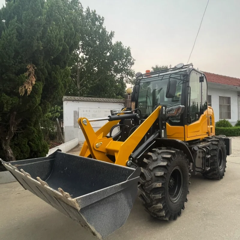 China made fully hydraulic front loader construction machinery diesel mini wheel loader for sale