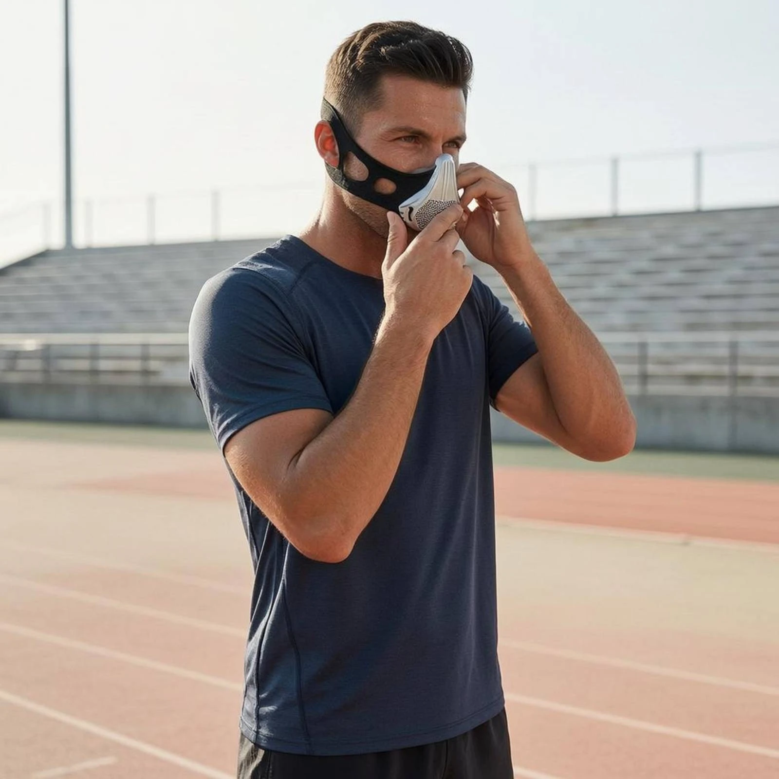 High Altitude Simulation Mask 25 Levels Adjustable Altitude Training Mask Fitness Gear Breathing Power Stamina Enhance