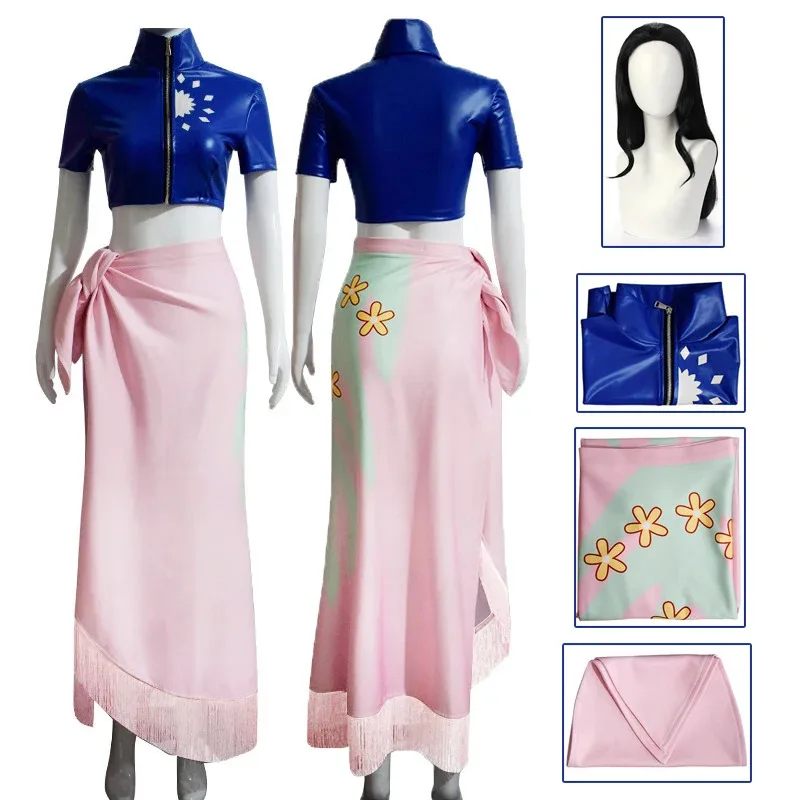 

Anime Cosplay Nico Robin Cosplay Costume Women Outfits Carnival Party Dress Wig for Girl Halloween Costumes for Women