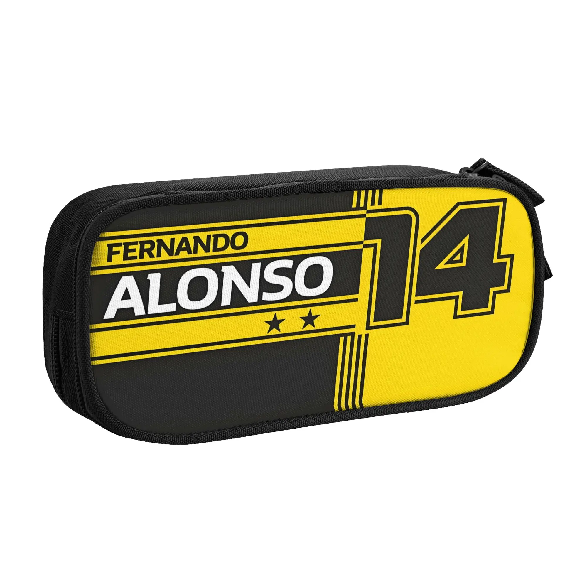 Spanish Racing Drive F-Fernandos Kawaii A-Alonsos Pencil Cases Boys Girls Large Capacity  Pencil Pouch School Accessories