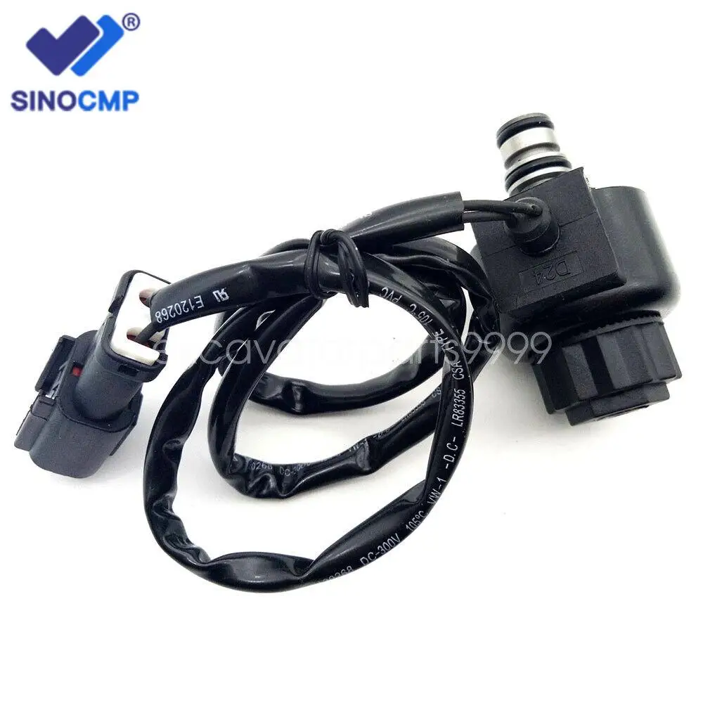 SINOCMP New 4D95 Solenoid Valve oLd style 203-60-56180 SD1169-24-11 For Komatsu Excavator PC120-5 PC60-5 PC60-6