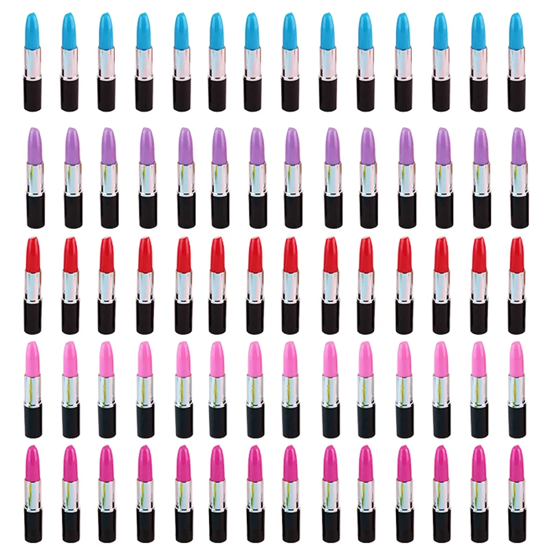 

150pcs Ballpoint Pen Plastic Lipstick Pen Writing Ink Pens Black Gel Lipstick Ink Pen Ball-point Pen Lipstick Signing Pens