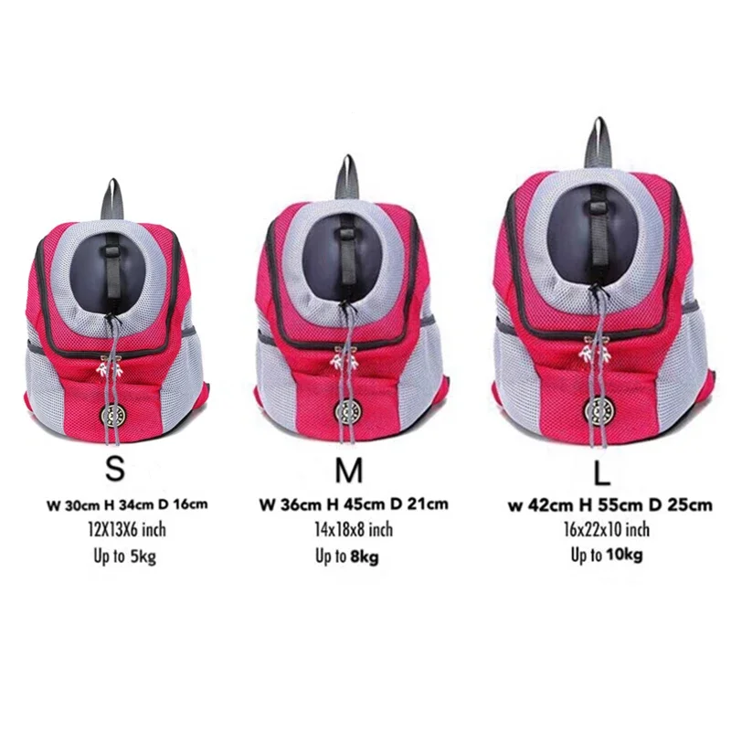 Carrier Bag Carrier for DogsPet Dog Backpack Out Double Shoulder Portable Travel Backpack Outdoor Dog Carrier Bag Travel Set