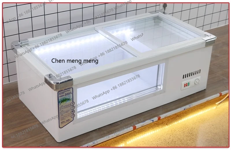 

Display cabinet, refrigerated fresh-keeping cabinet, stall, tricycle, refrigerator stall, freezer mobile, freezer