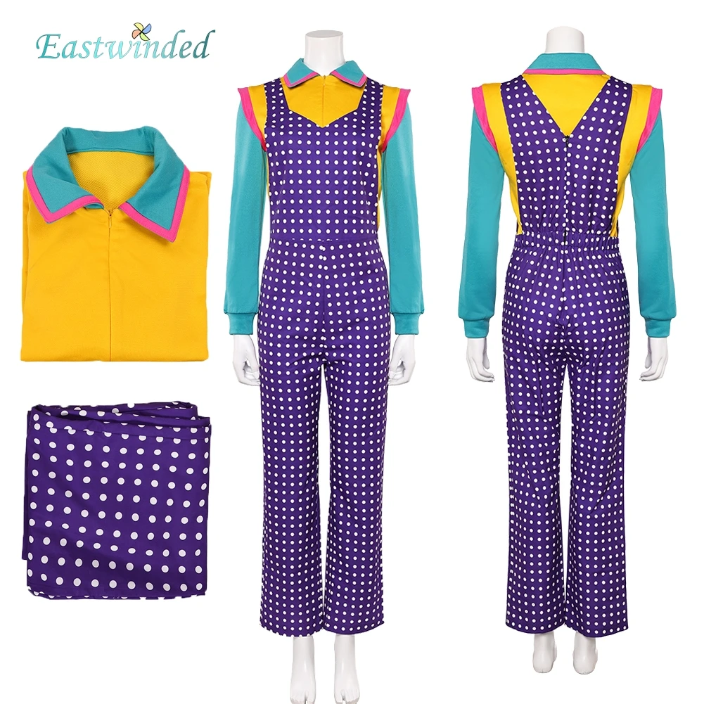 2025 TV ST 5 2 هولي ويلر تأثيري الأرجواني وزرة زي مجموعة قميص النساء الكبار تجهيزات الملابس حفلة الهالوين كرنفال #1