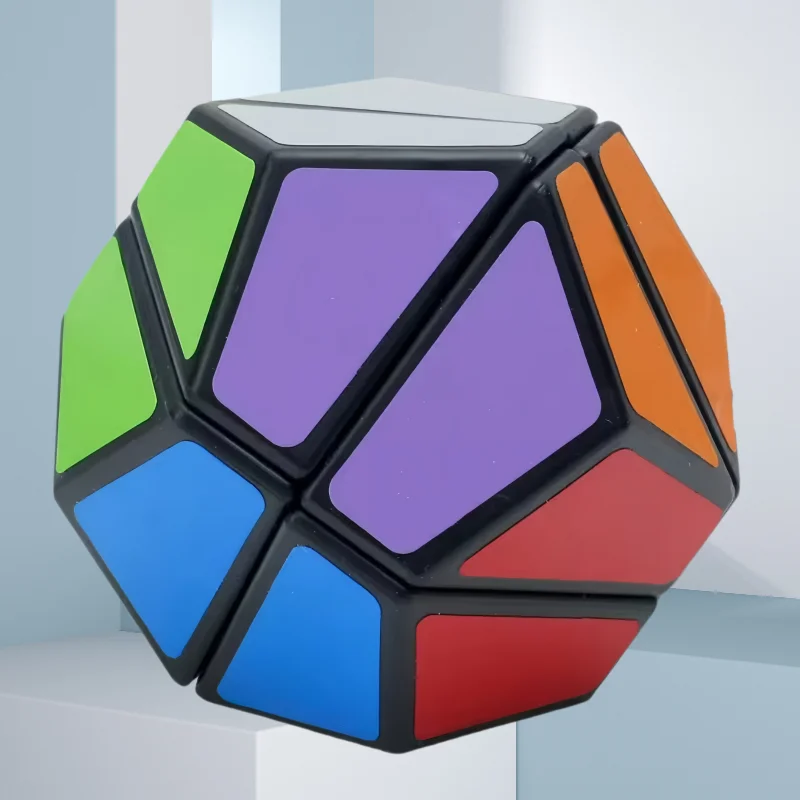 LanLan-Cubo de dodecaedro de segunda orden, pegatina de forma extraña, Cubo de velocidad divertido, rompecabezas profesional, juguetes, regalo para niños, Cubo mágico