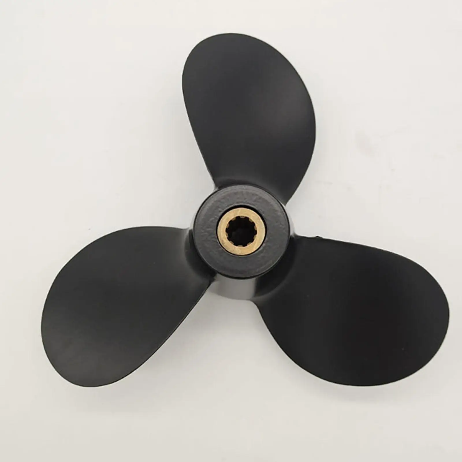 Replacement Marine Propeller 7 1/2X7 Three Blade Black Outboard Accessory for Suzuki Outboard Motor 4-6HP