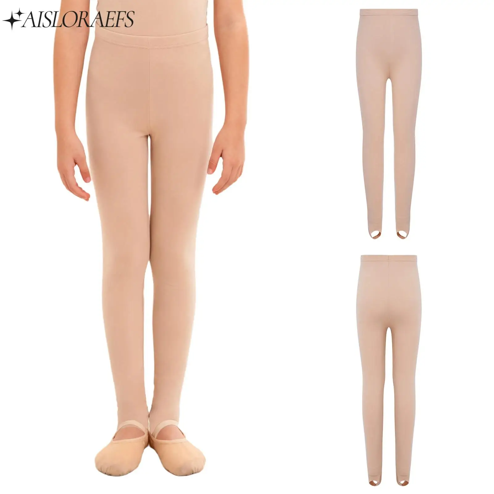 

Леггинсы для балета и танцев для девочек, бесшовное термобелье, низ, леггинсы с эластичным поясом для йоги, гимнастики, разминки