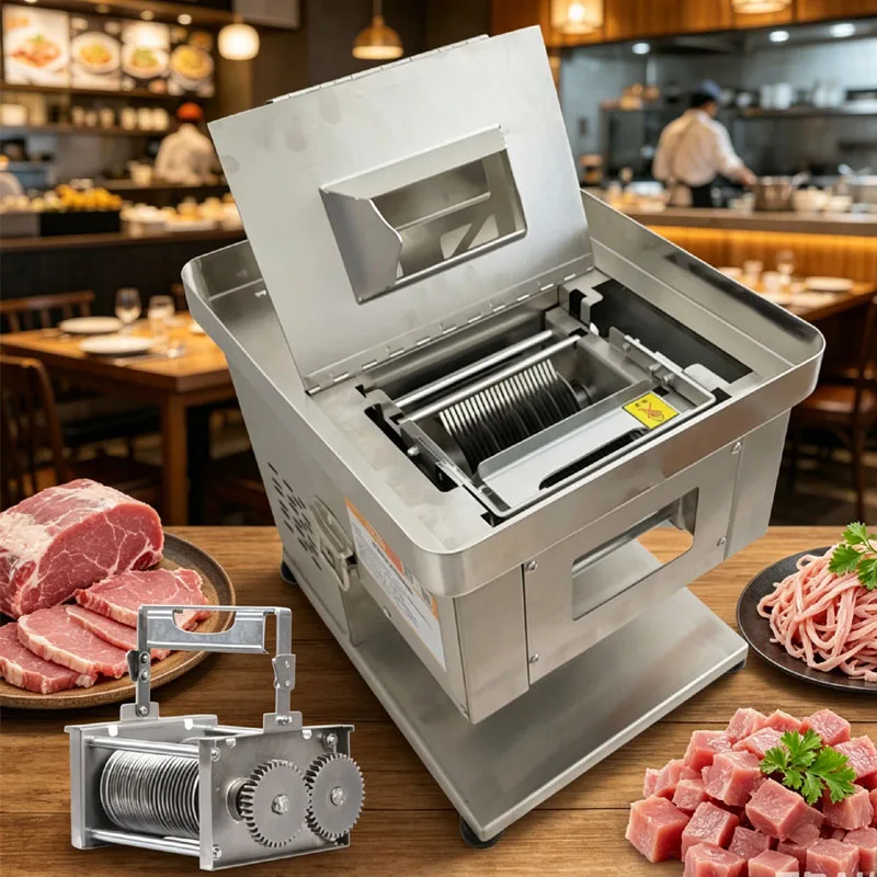 Multi-Function Meat Cutter Machine Pull-Out Type Knife Group Meat Slicer Household Commercial Shredded Meat Slicer Machine