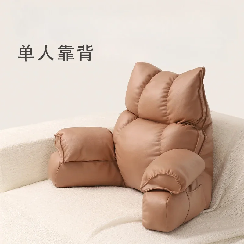 Bedside Soft Cushion, Neck and Waist Protection Lazy Sofa, Lumbar Support Back Cushion on Bay Window Bed