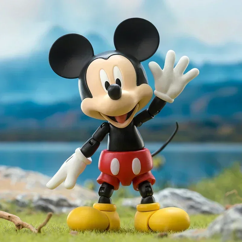 New Disney 10cm Mickey And Friends High Mobility Joint Activity Doll  Handmade Model Desktop Decoration Children'S To