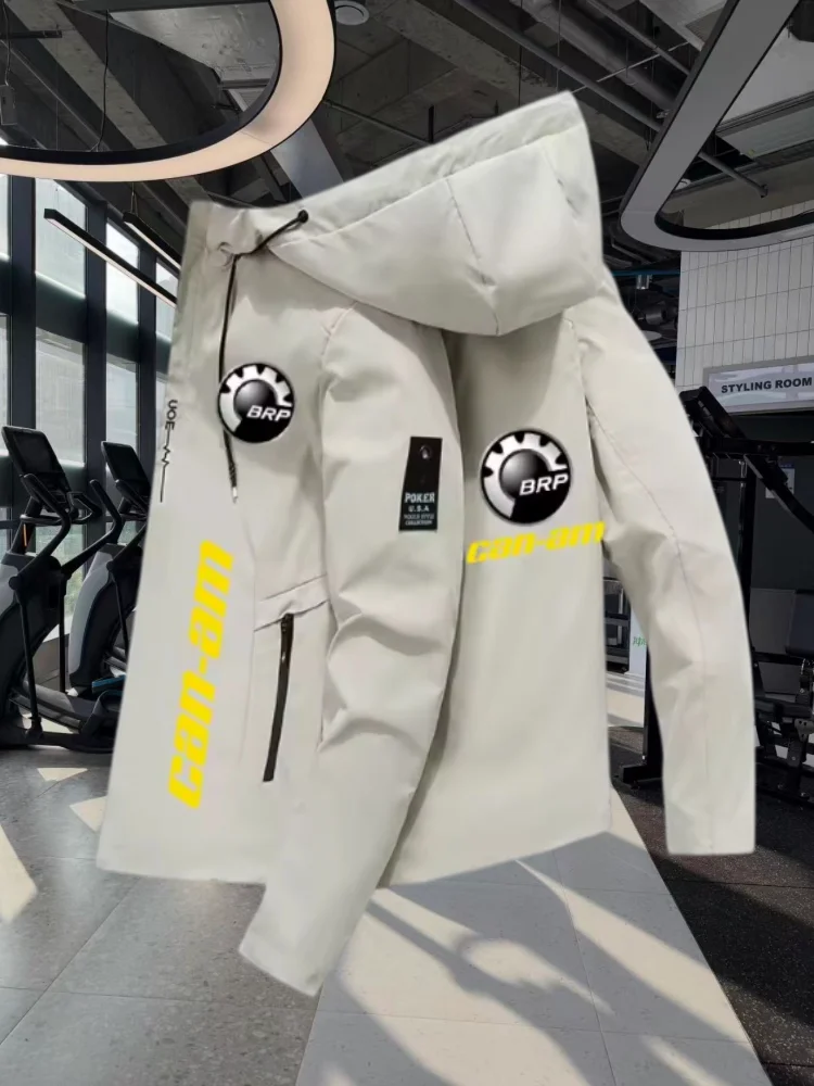 2026 brand spring and autumn new classic printed design outerwear men hot selling fashionable casual sports zipper hooded jacket