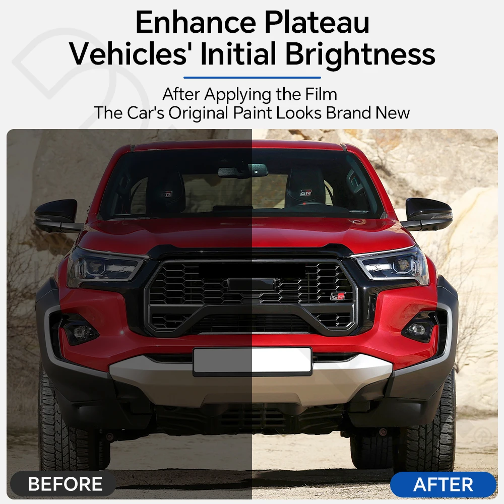 Anti-Scratch Clear Bra For Toyota Hilux GR Sport 2024-2025 TPU Paint Protection Film Pre-cut PPF Resistant Invisible Repairable