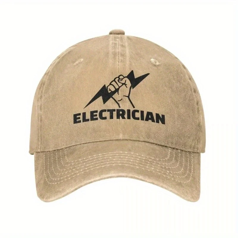Electrician Printed Baseball Cap Unisex Outdoor Sports Leisure Adjustable Hat