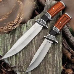 Knife High-end Colored Wood Handle Boning Knife Cutting Meat Cutter Outdoor Knife Kitchen Camping Knife