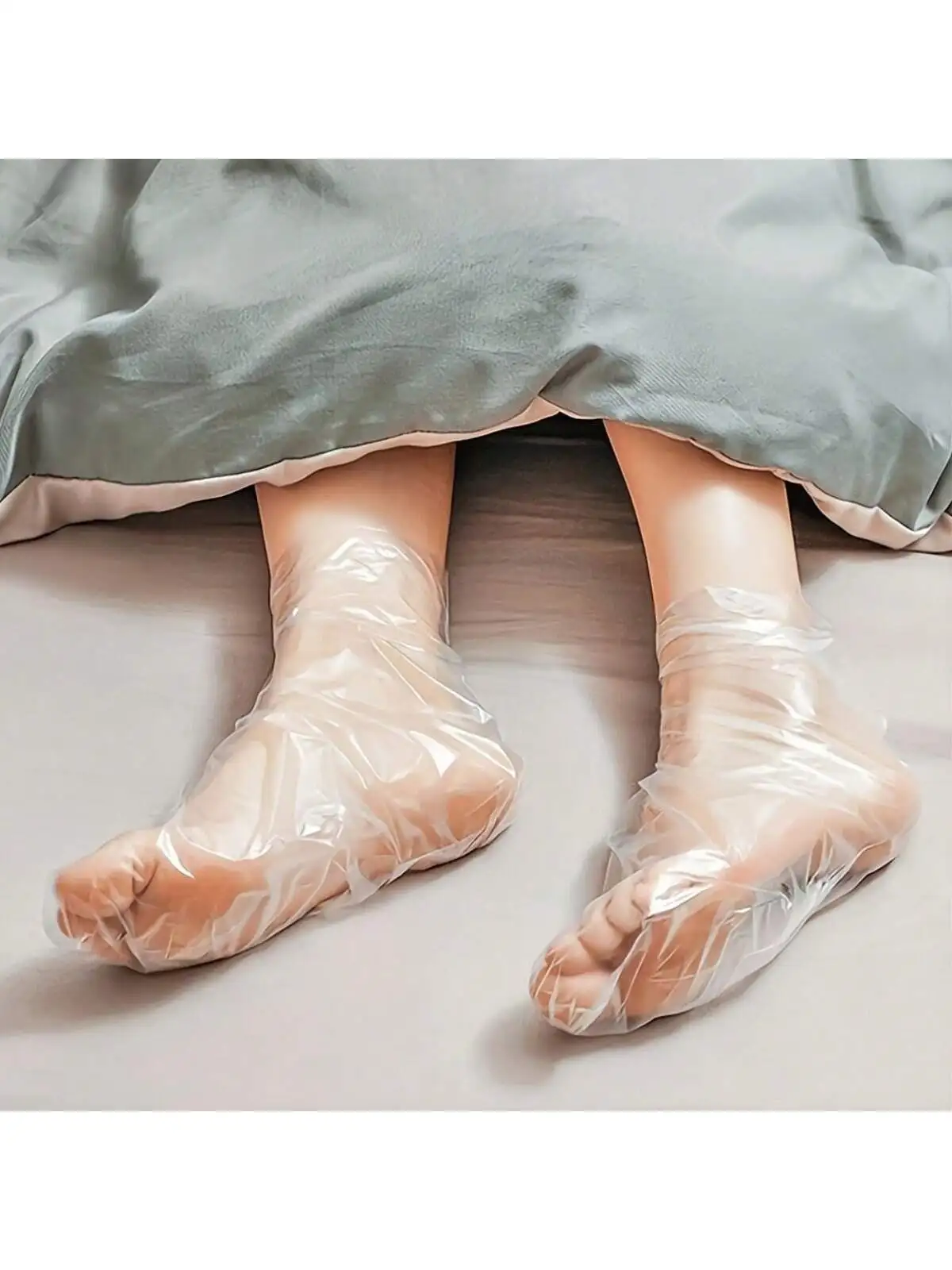 100 шт. прозрачные одноразовые чехлы для спа-салонов для ног, полиэтиленовая пластиковая пленка для ног, предотвращающая потрескавшиеся ноги, инструменты для педикюра, чехол для ног