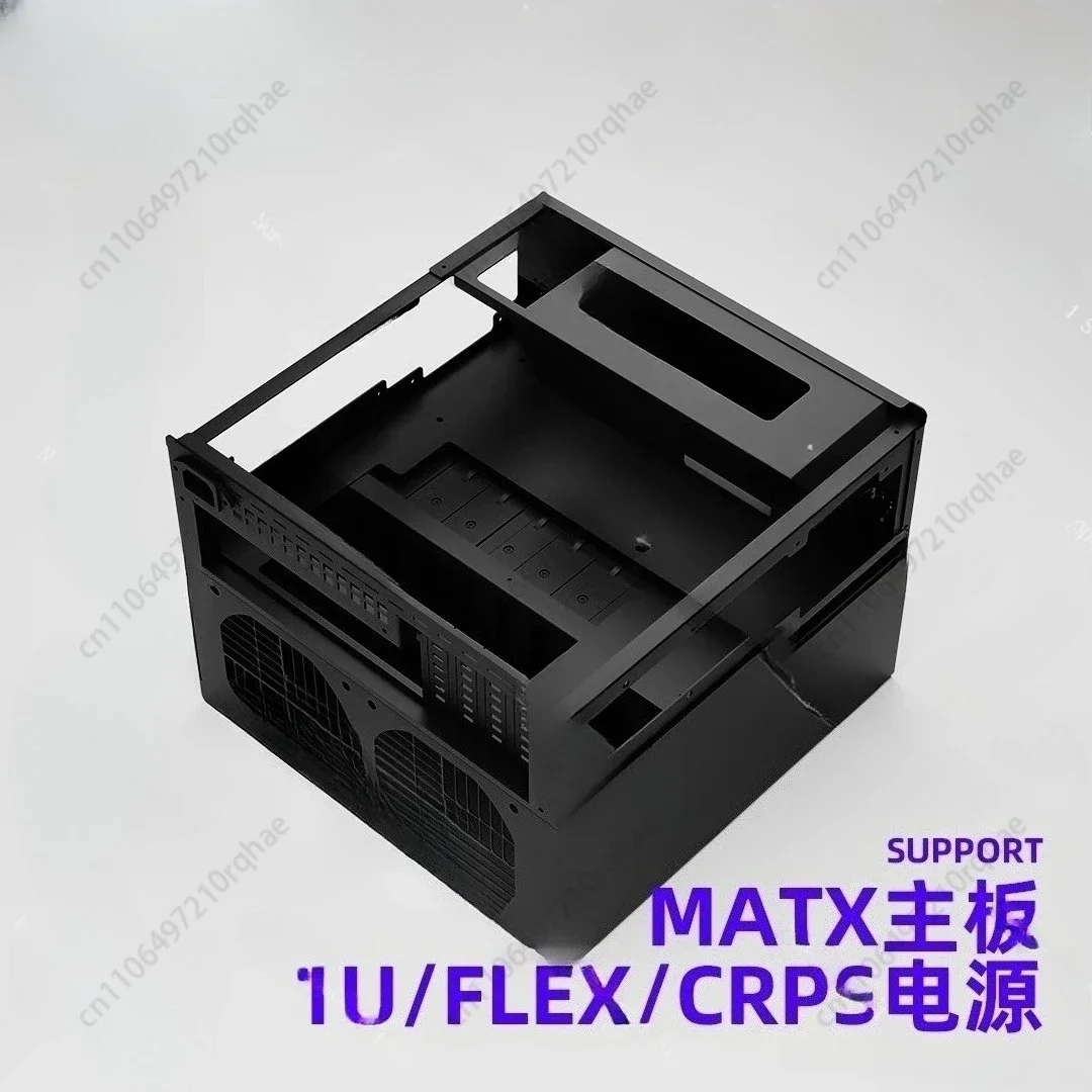 For N10 NAS Case, 10+2 Disk Bays MATX Motherboard Black Chassis, Feiniu PCI-E 1U Power Supply Storage Server Box