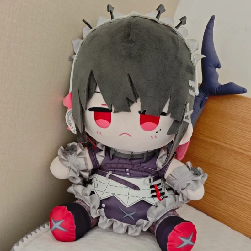Muñeca de Algodón Original de 40 cm de Shark Girl Ellen Jojo en Pose Sentada, Mercancía Hecha por Fans, Almohada de Peluche, Decoración para el Hogar, Juguete, Regalo