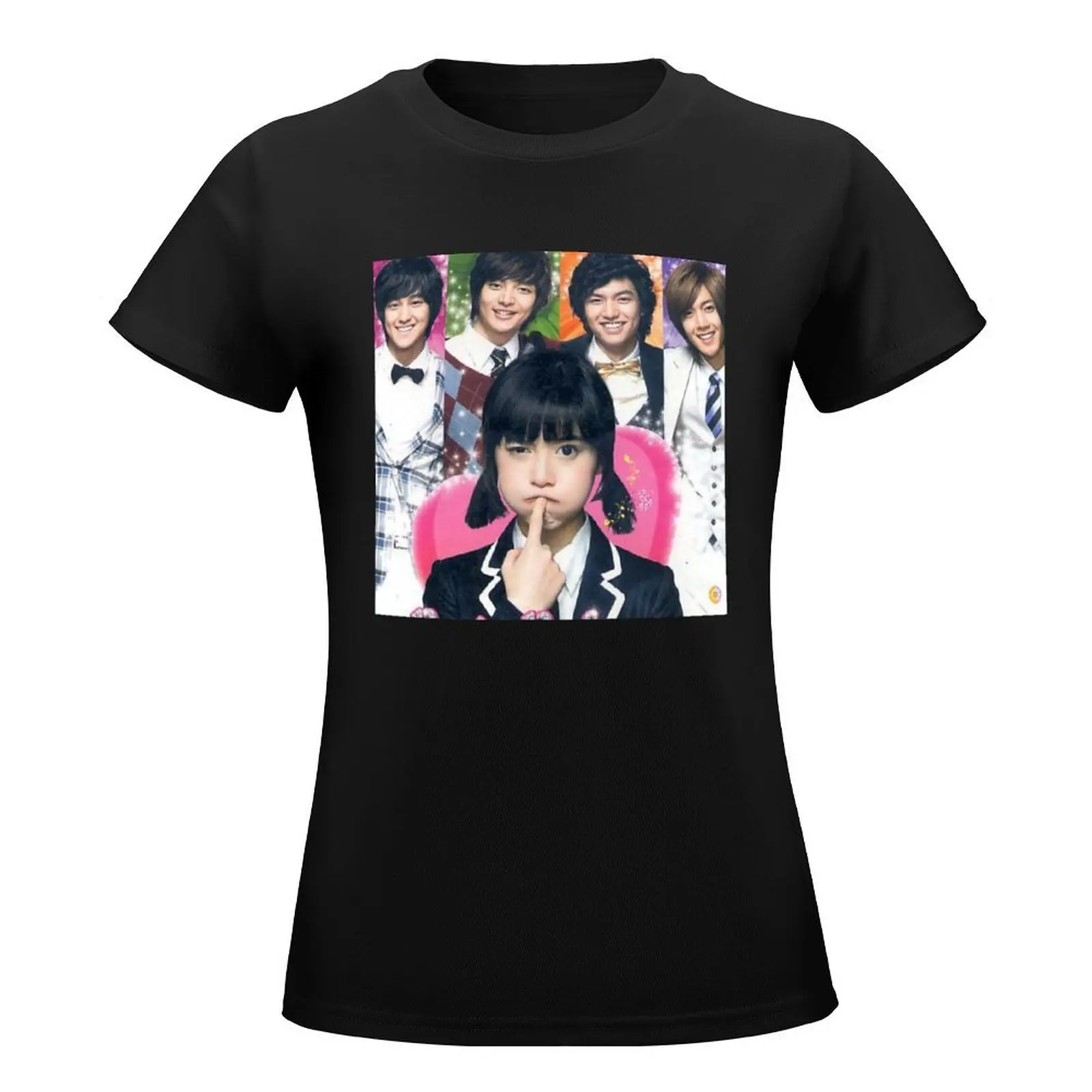 Boys OVER flowers T-Shirt korean fashion summer tops graphics plus size tops t-shirts for Women pack