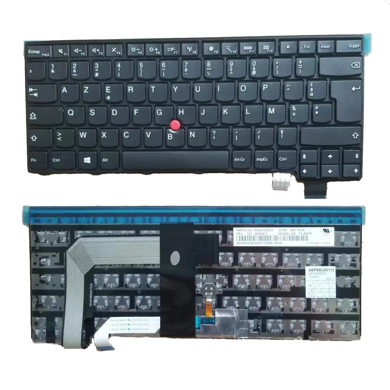 

New French/FR Clavier Keyboard For Lenovo T460S T470S Black With Point SN20H42323 9A11KJQ TH-84FR