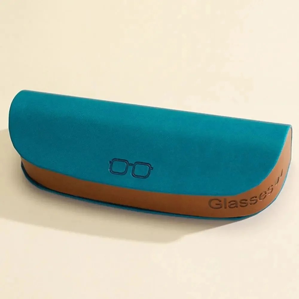 Durable Magnetic Buckle Eyeglasses Case Portable Flocking Inside Eyewear Protective Case PU Leather Lightweight Sunglasses Box