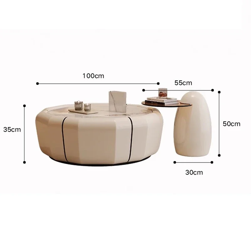 Luxury Coffee Table Living Room Light Entryway Aesthetic Side Table Organizer Korea Standing Mesa Table Basse Home Furniture