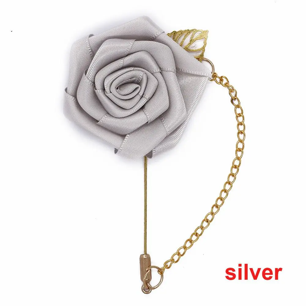 Multicolor Trendy Leaf Flowers Groom Boutonniere Lapel Pin Simple Jewelry Brooches Fashion Accessories Brooch Pins