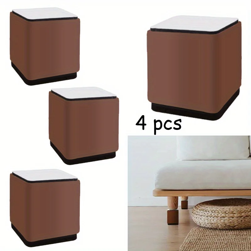 

4 шт., металлические ножки для мебели, подставки для кровати, увеличивающие подушечки, квадратный круглый стол, стул, стол, диван, подставка, защита для пола, лифт
