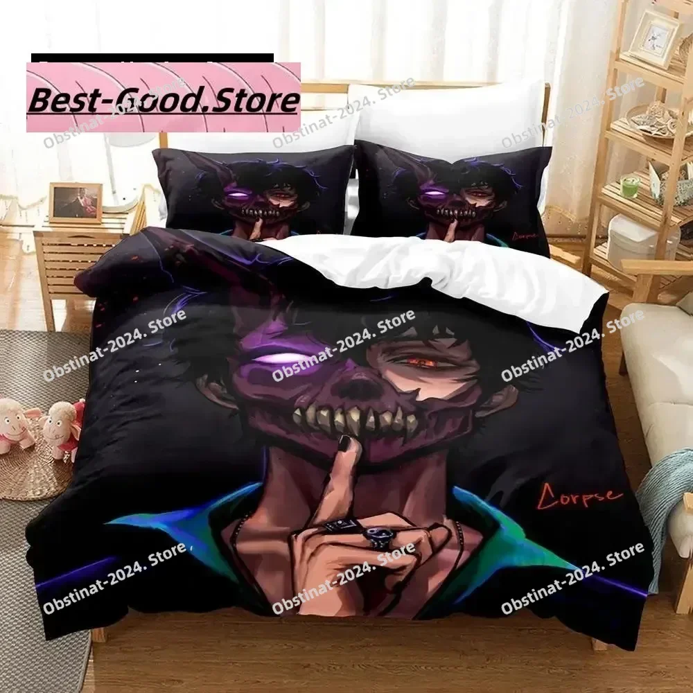 

3D Print Cartoon Corpse Husband Bedding Set Boys Girls Twin Queen King Size Duvet Cover Pillowcase Bed boys Adult Bedroom