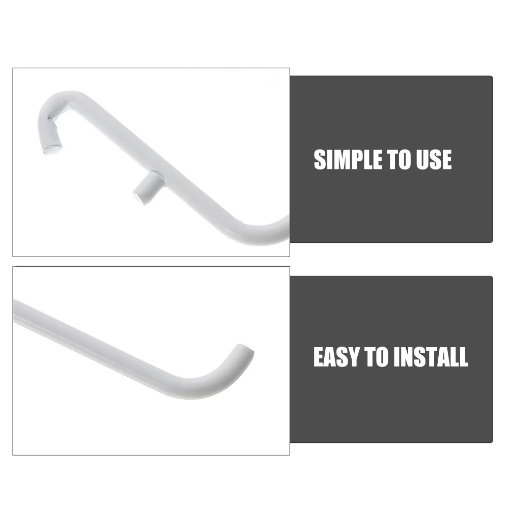 4Pcs Metal Pegboard Hooks Desktop Organizer for Tools Workshop Garage Home Office Space Saving Easy Install Fade Resistant
