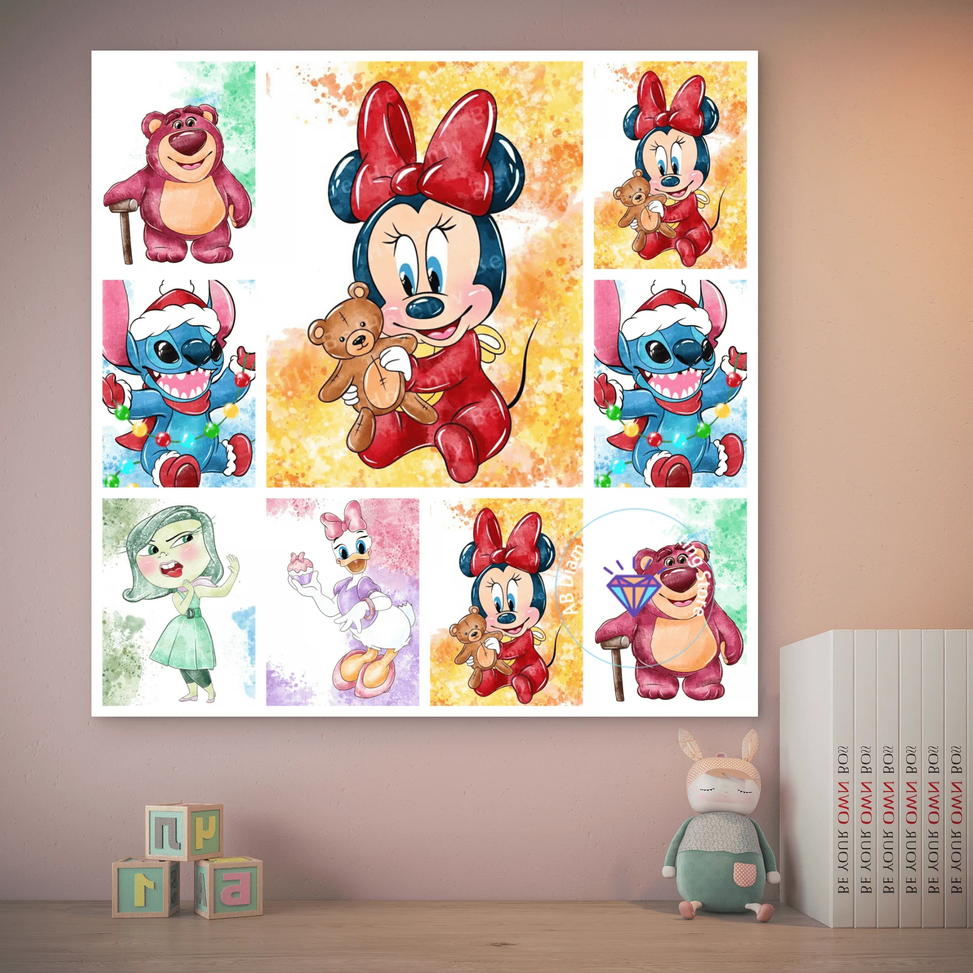 

The Lion King Squirtle Bulbasaur Dumbo Lilo&Stitch AB Diamond Painting Kits 5D DIY Diamond Embroidery Handmade Art Gift Crafts