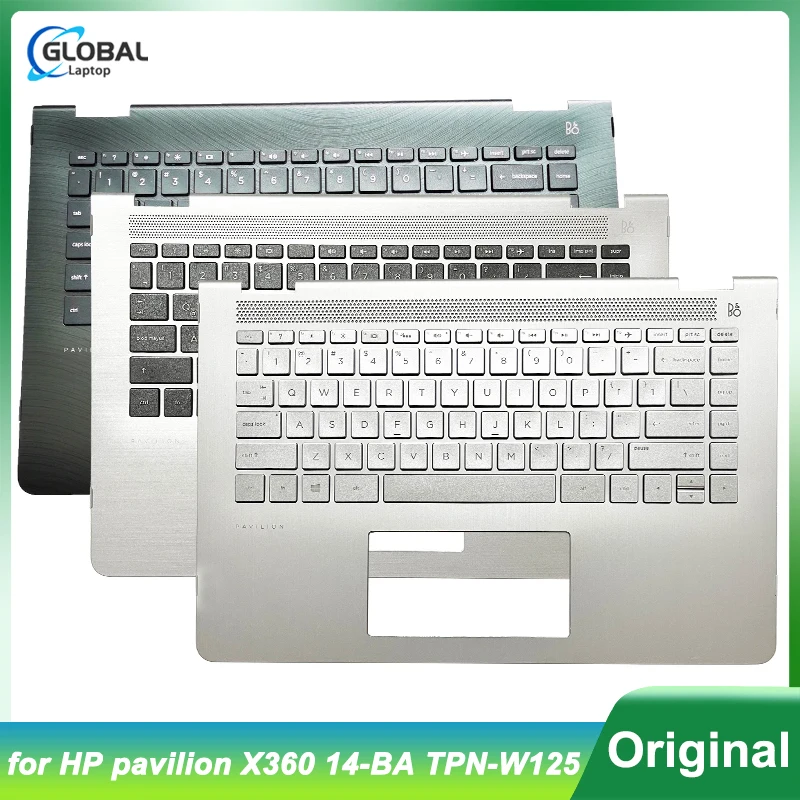 Original NEW US/LA Keyboard For HP pavilion X360 14-BA TPN-W125 Laptop Upper Case Palmrest C Shell Top Housing Cover 924115-001