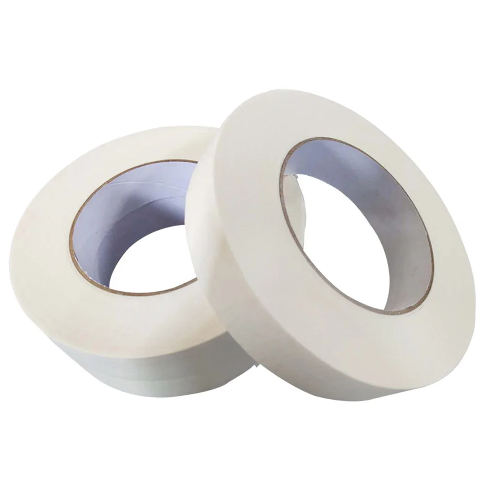 6 rolos de fita de papel texturizada branca para decoração de janela de piso de parede mascaramento adesivo pintura em spray desempenho de palco clima durável