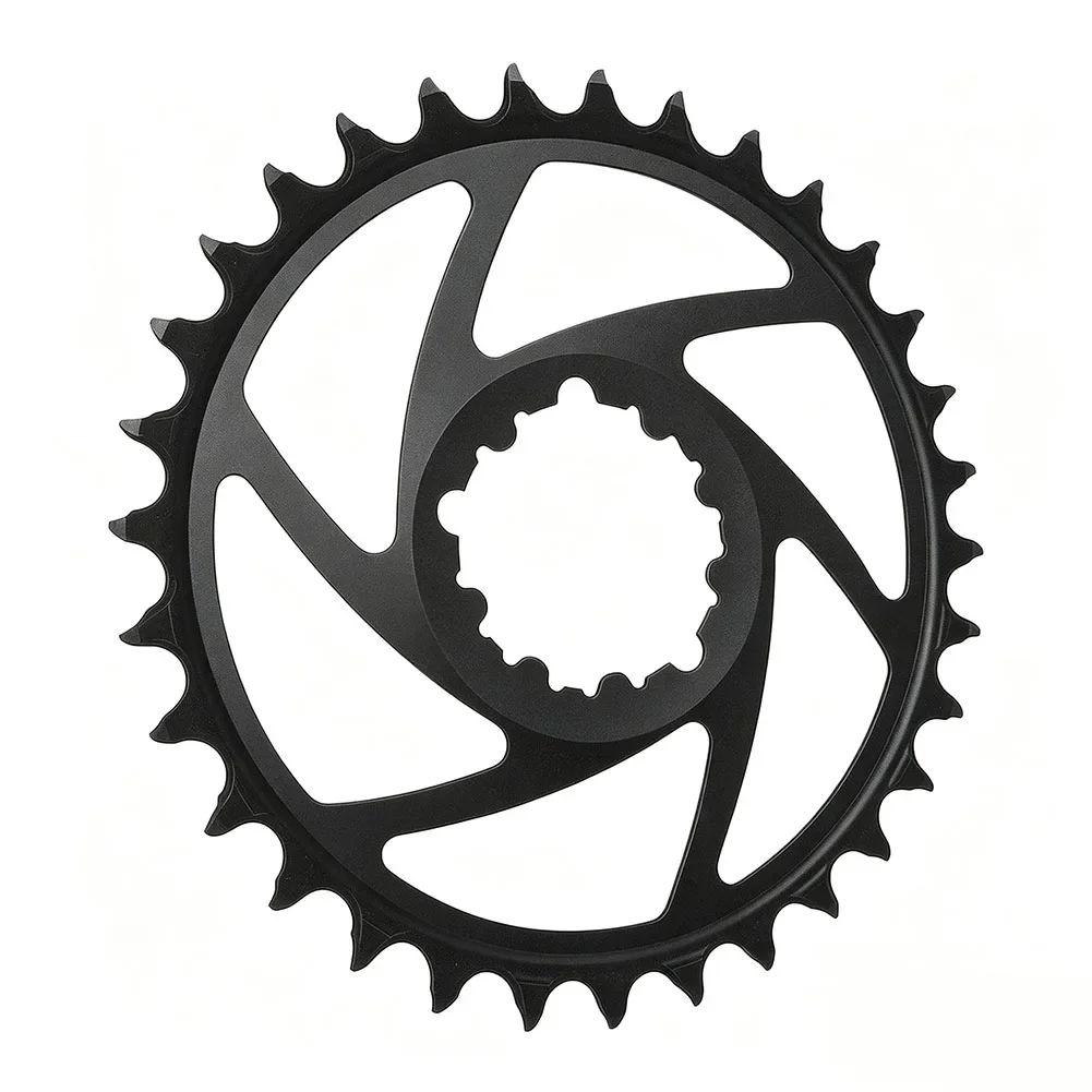 6mm Offset Aluminum Direct Mount Chainring for GXP Cranksets Positive Negative Tooth Design Improves Chain Alignment