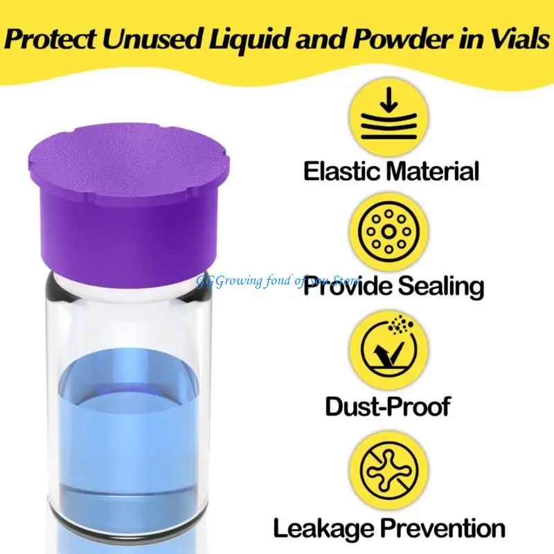 H9EB – couvre-chef chiffré en couleur, 12 pièces, pour flacons en verre 3ml, joint anti-poussière sécurisé